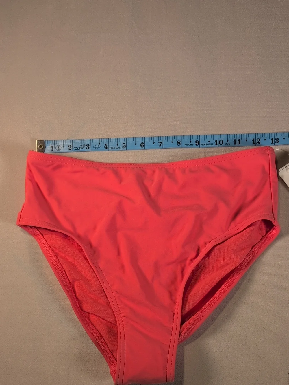 Lands' End Coral Pink High Waist Swim Bottoms Size XS